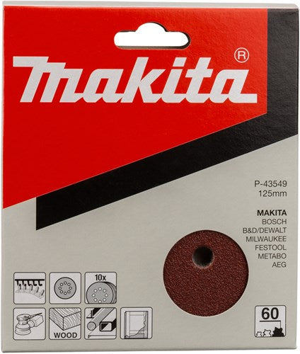 Makita accessoires schuurschijf k60 125 red v. - p-43549