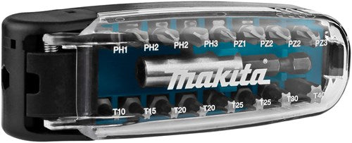 Set di punte per cacciavite Makita da 17 pezzi