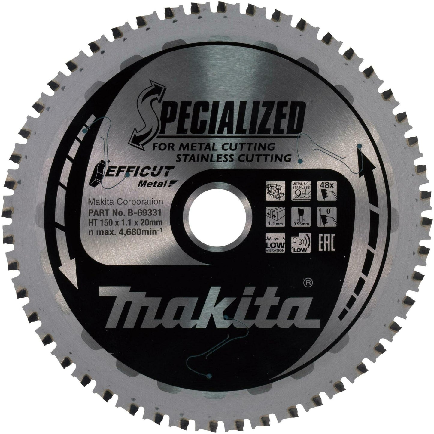 Accessori Makita lama per sega circolare | acciaio inossidabile - b-69331