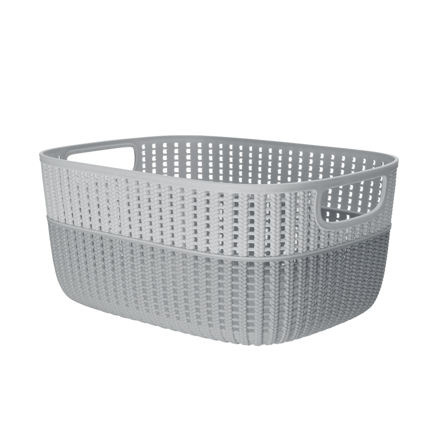 Cesta duotono gris 15l