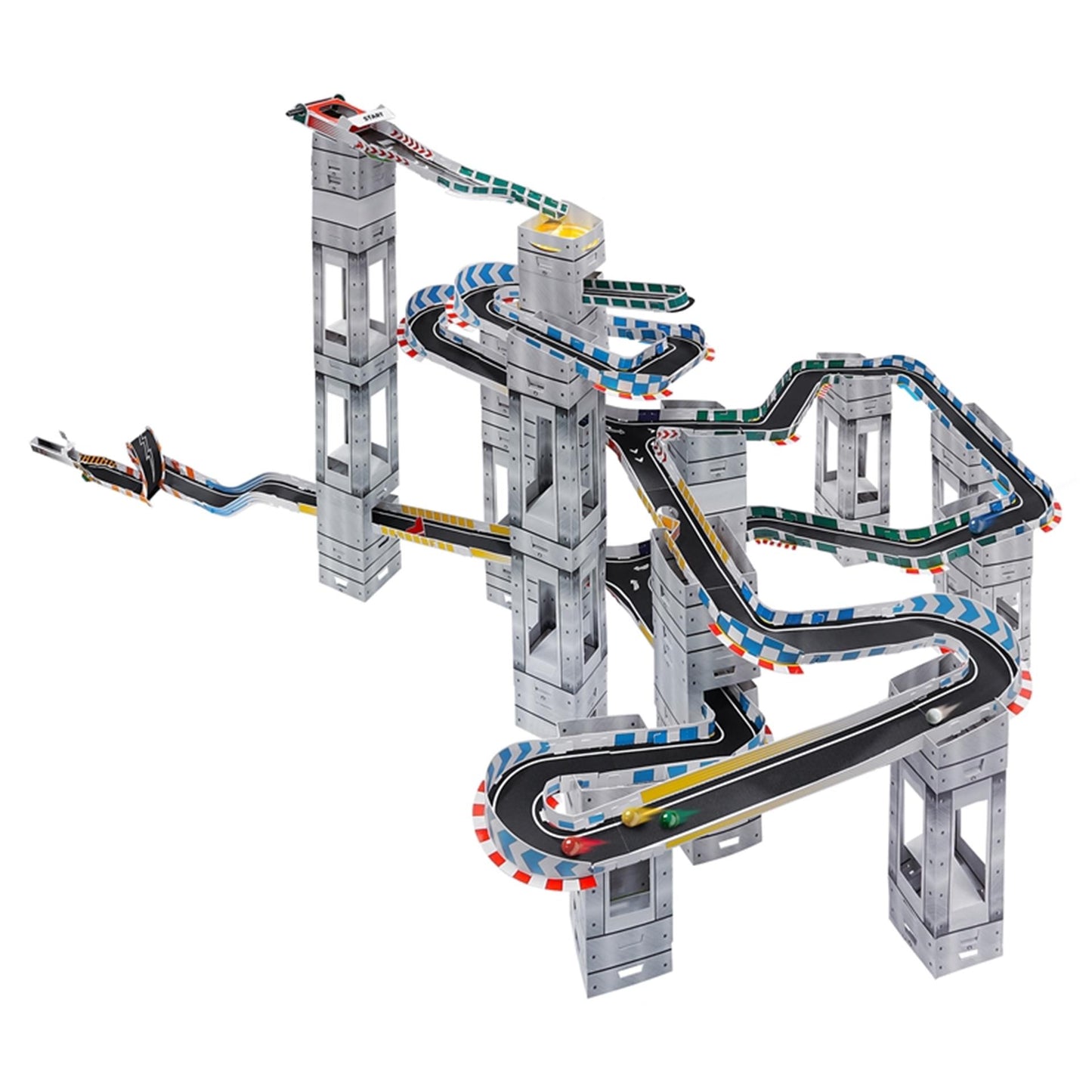 Set circuito racetrax in marmo 40 fogli 6m