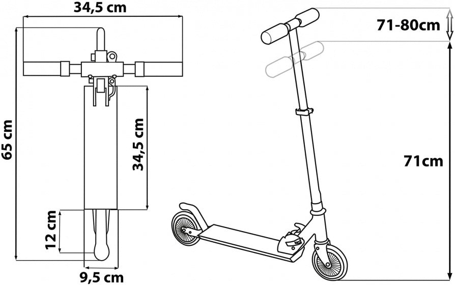Marvel spider-man 2-wiel kinderstep jongens aluminium rood