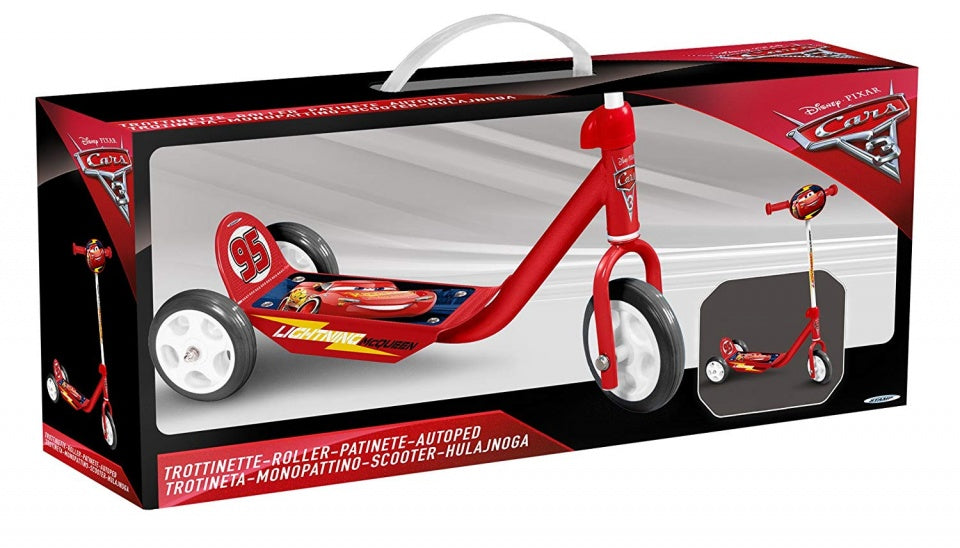 Cars 3 ruote scooter bambini freno a pedale ragazzi rosso
