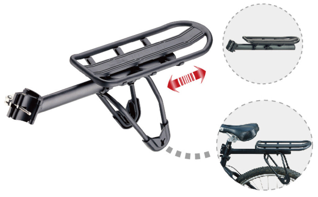 Massload soporte trasero sobre tija qr t m 34mm