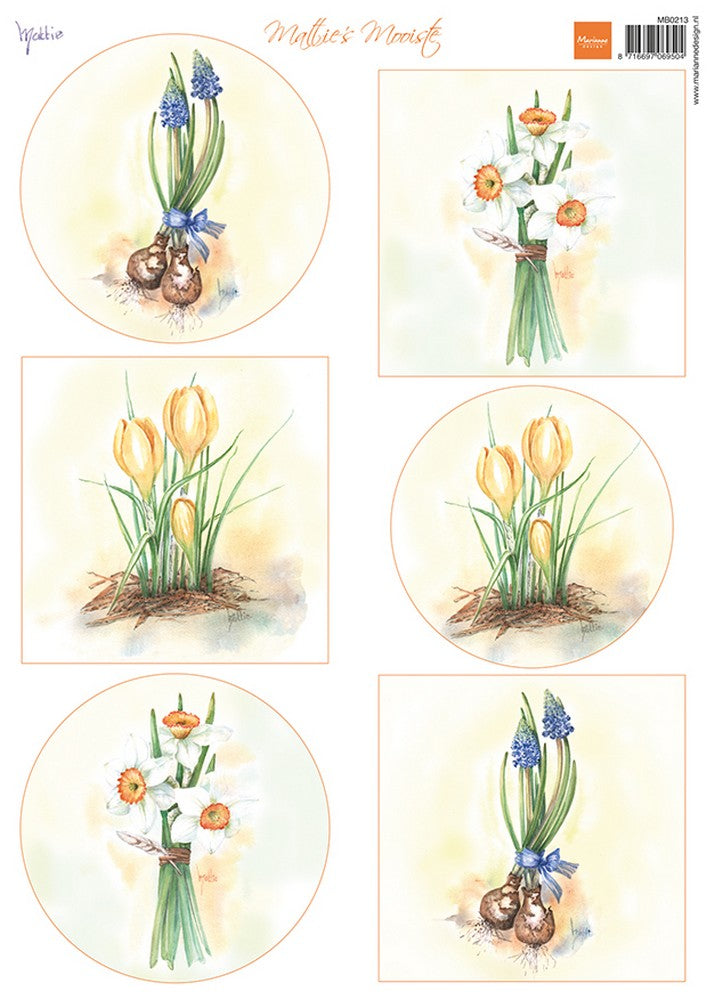 Diseño de Marianne • hoja cortada de los bulbos de flores más bellos de Mattie