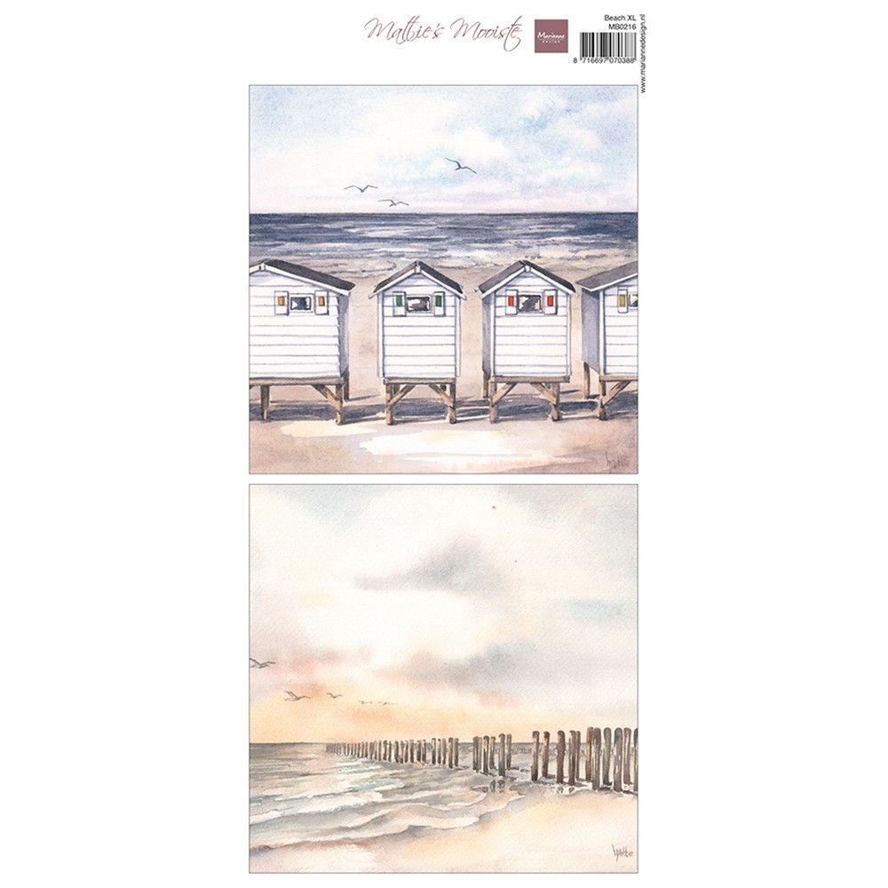 Diseño Marianne • sábana recortable La playa más bella de Mattie xl