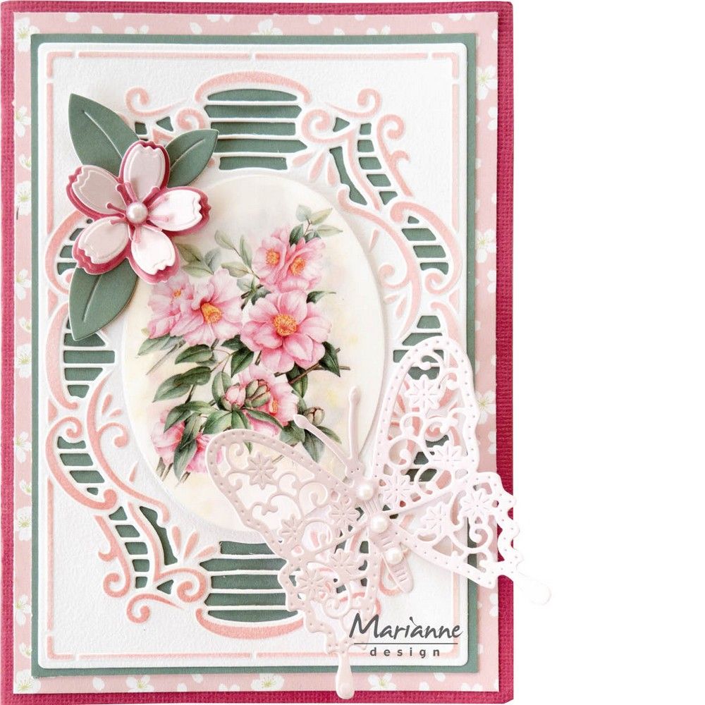 Diseño de Marianne • La hoja recortada de flores frutales más hermosa de Mattie