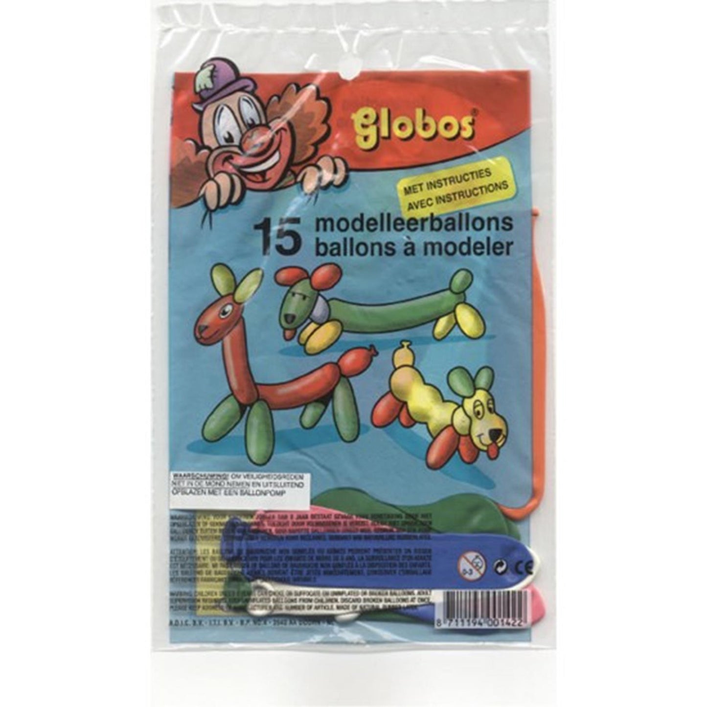 Globos globos para modelar bolsa de 15 piezas