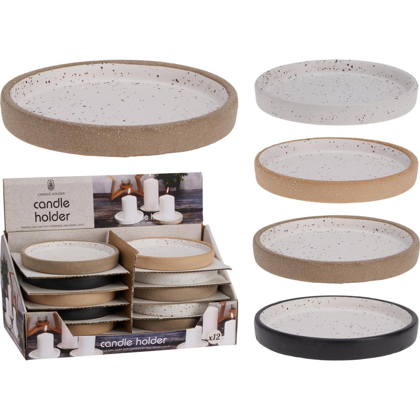 Vassoio portacandele per l'home styling ø10cm