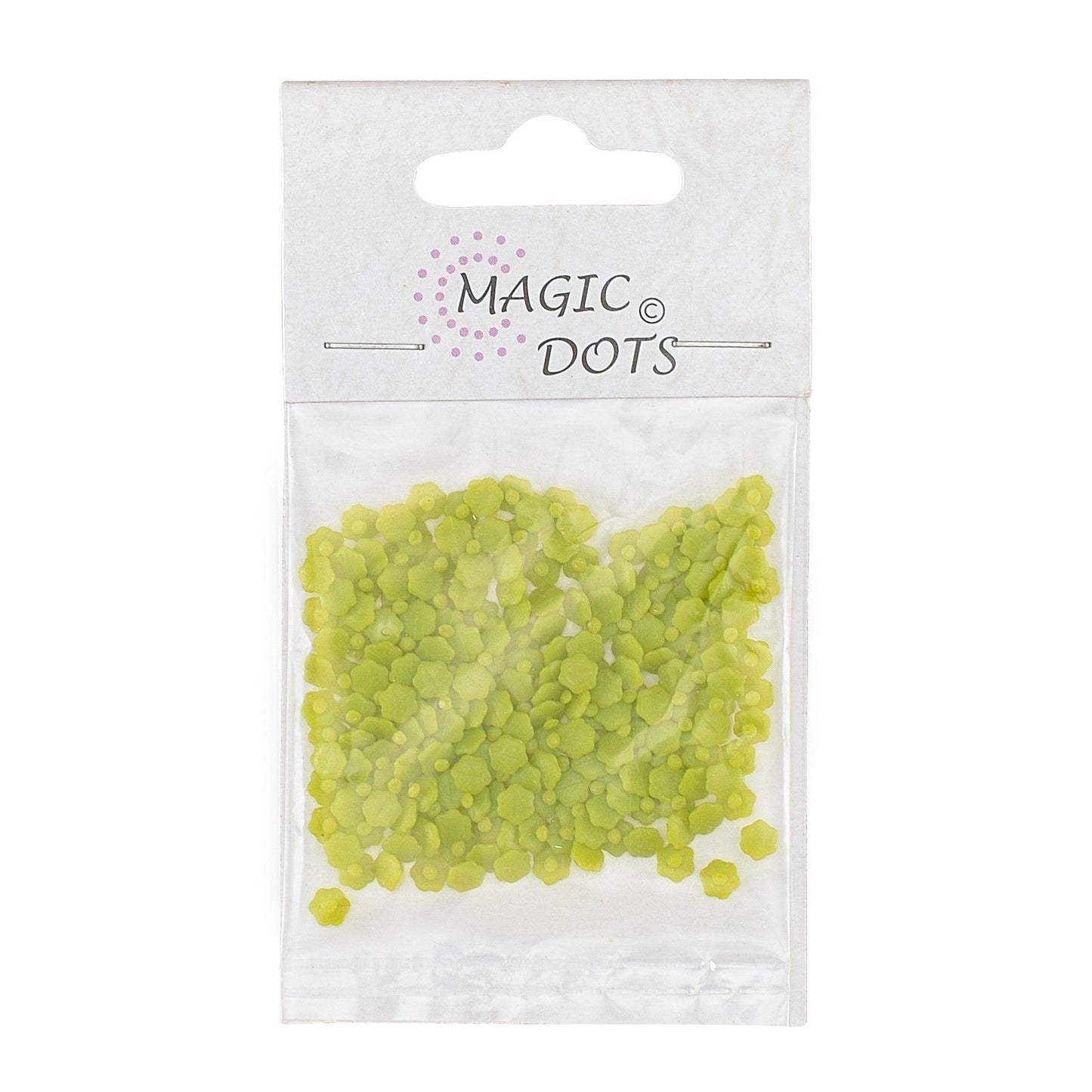 Punti magici • fiore verde muschio