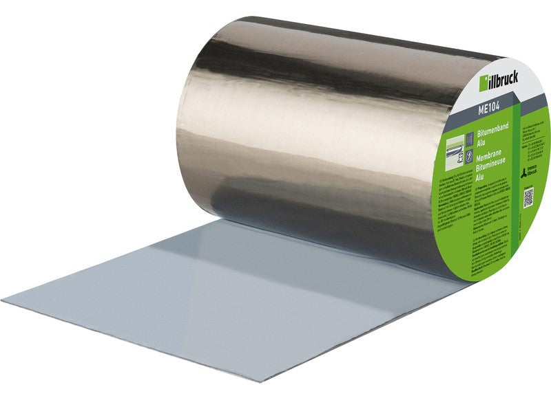 Illbruck me104 | cinta bituminosa | aluminio | 7,5 cm | 1 rollo de 10 metros - me104329595