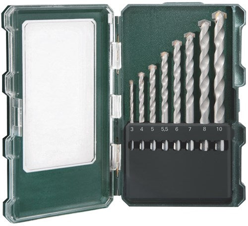 Accessori Metabo promozione cassetta trapano per muratura 8 pezzi - 626706000