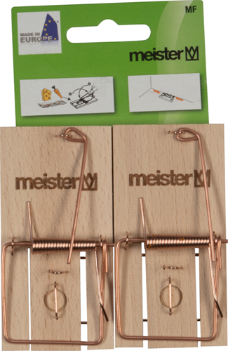 Trappola per topi Connex in legno (2pz) - mf