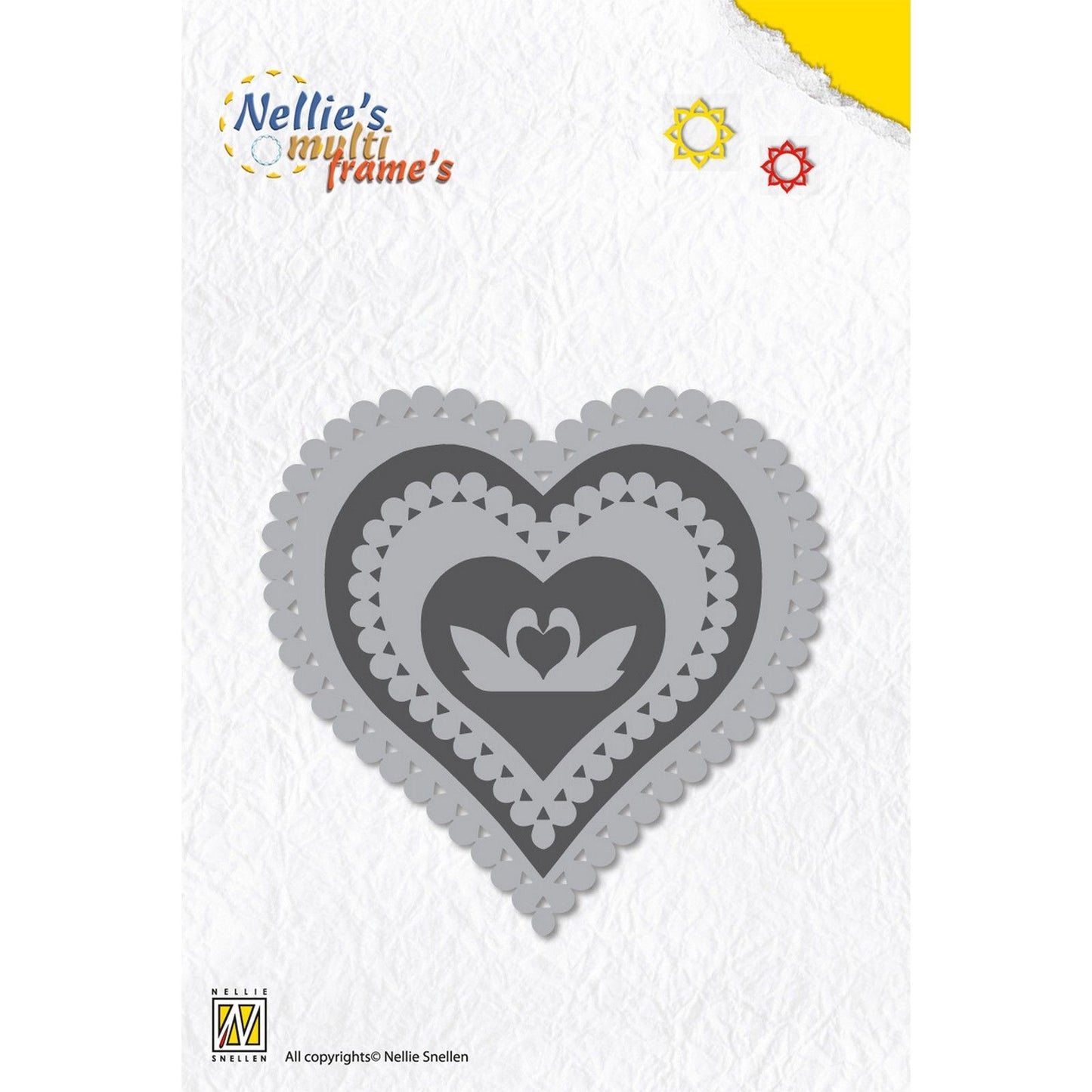 La elección de Nellie • troqueles multimarco corazón 5 piezas.