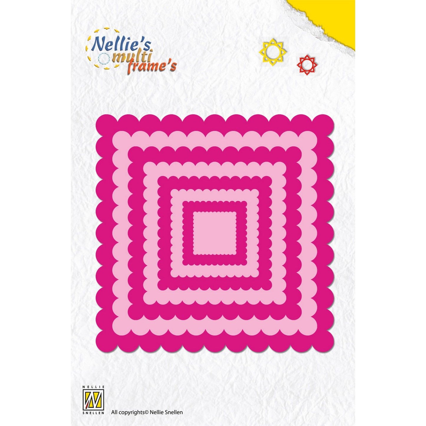 La scelta di Nellie • fustelle multiframe ondulate quadrate 8pz.