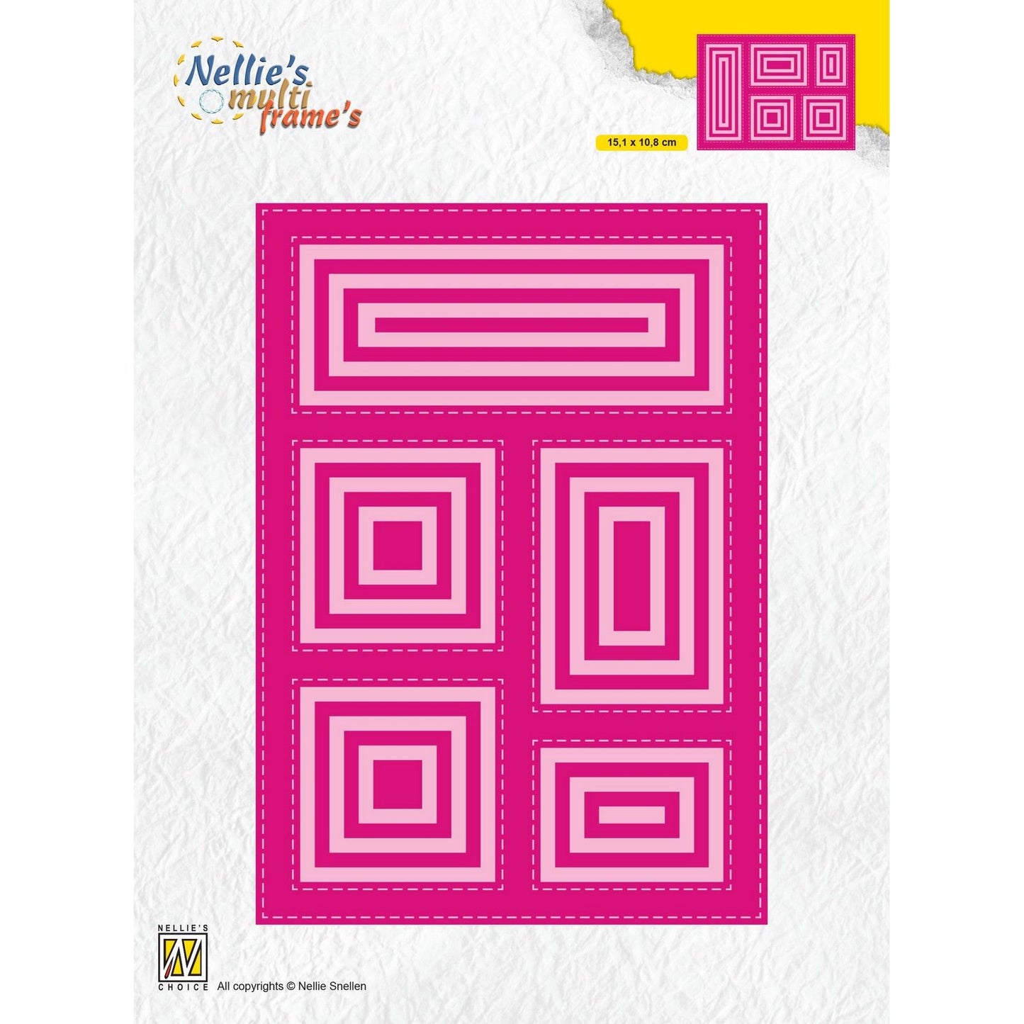 La elección de Nellie • Troqueles multimarco rectangulares 30 piezas.