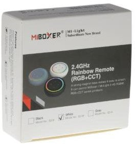 Miboxer telecomando rgb-cct 2,4g 1 zona tondo nero - led0234