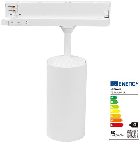 Miboxer rgb-cct led spot su binario trifase 30w bianco - led0236