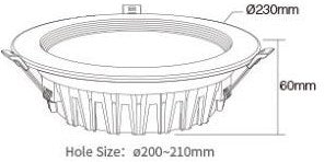Downlight led miboxer rgb-cct 25w - led0246
