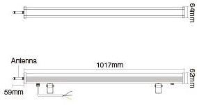 Miboxer rgb-cct bañador de pared led ip65 48w 230v 2.4ghz - led0261