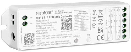 Miboxer controller wifi rgb-cct per strisce led 2.4g - led0208