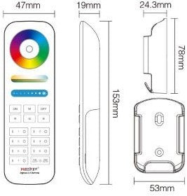 Telecomando Miboxer zigbee rgb-cct 7 zone - led0272