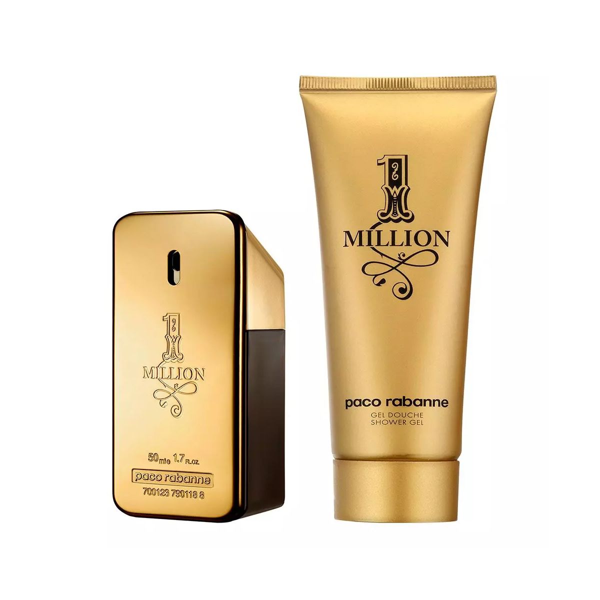 Paco rabanne one million geschenkset eau de toilette 50ml + douche 100ml heren