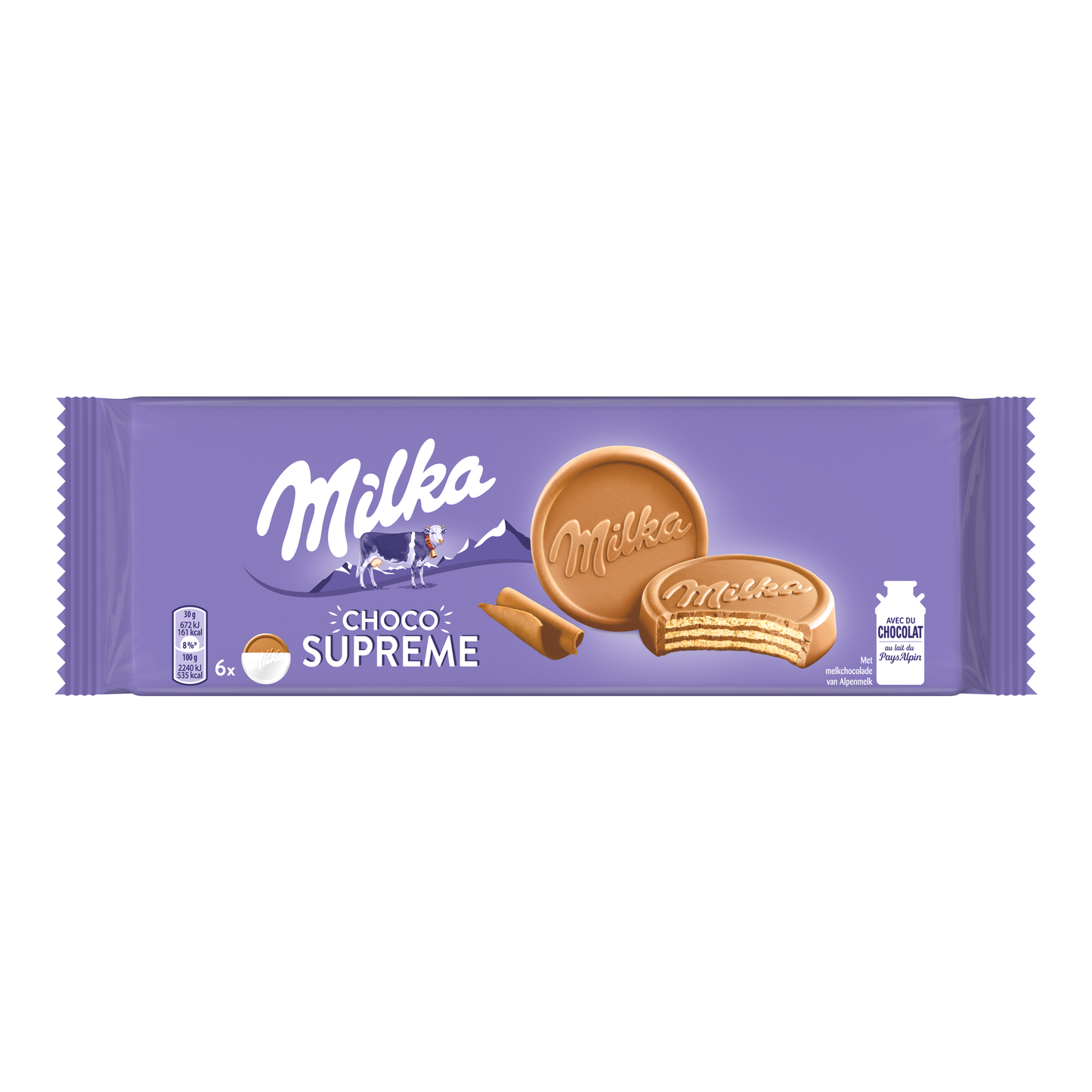 Oblea de chocolate con leche Milka (18x180gr)