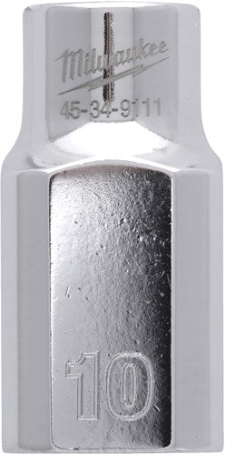 Accesorios Milwaukee 1 2 vaso métrico - 10 mm - 4932480008