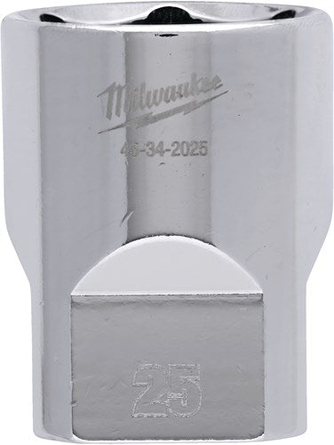 Accesorios Milwaukee 1 2 vaso métrico - 25 mm - 4932480023