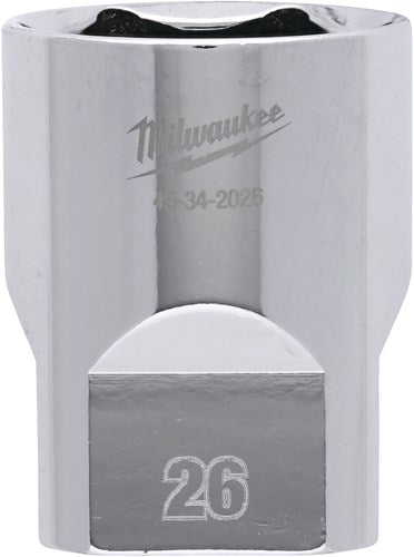Milwaukee accessoires 1 2 dop metrisch - 26 mm - 4932480024