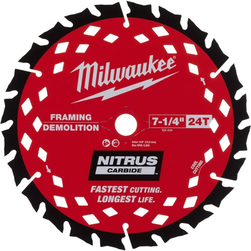 Accessori Milwaukee lama per sega circolare | demolizione | csb p wd 190x30x1.6x24atb | 1 pezzo - 4932499376
