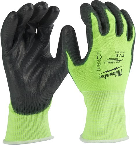 Milwaukee accessoires hi-vis werkhandschoenen | snijklasse 1 a - 7 s | 1 paar - 4932479916