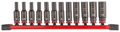 Milwaukee accessories ¼ | shockwave | impact socket set | (12 pieces) - 4932480453