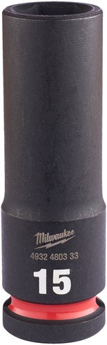 Accessori Milwaukee presa impatto shockwave 1 2 lunga 15 mm | 1 pezzo - 4932480333