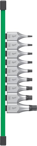 Juego de llaves de vaso Milwaukee | 1 2 cuatro planos™ | sobre ferrocarril | 9 piezas - 4932480822