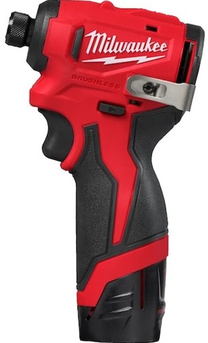 Atornillador de impacto inalámbrico Milwaukee m12 blidrc-202c | 124nm | incluido 2x batería 2.0ah y cargador en estuche - 4933499690