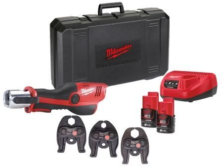 Milwaukee m12 onehpt-202c m-set | m12™ hydraulische subcompact perstool (2x 2.0ah accu's) - 4933481033