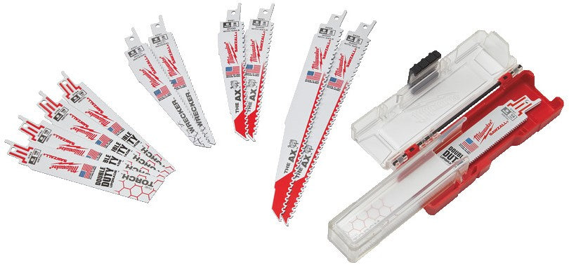 Milwaukee accesorios juego de hojas de sierra alternativa sawzall (12 piezas) - 49222229