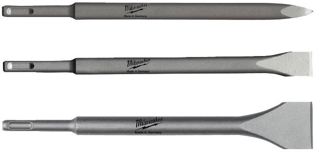 Milwaukee Accessories Starter Set Juego de cinceles sds-plus (3 piezas) - 4932430001