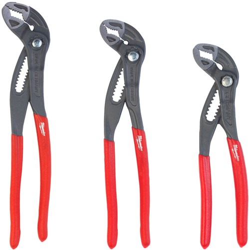 Set di pinze per pompa acqua Milwaukee | 3 pezzi | 4932492458 4932492459 4932492460 - 4932498543
