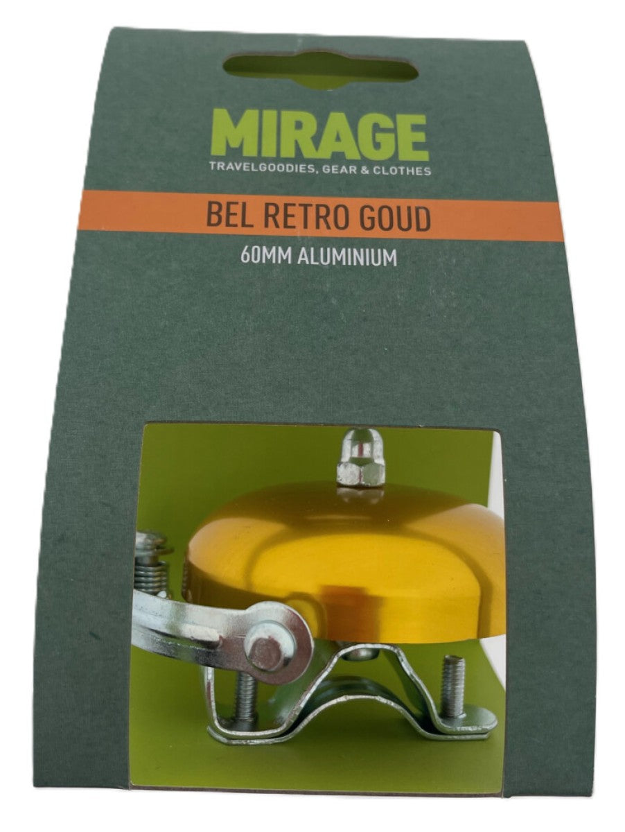 Campana Mirage retrò in alluminio 60mm, oro