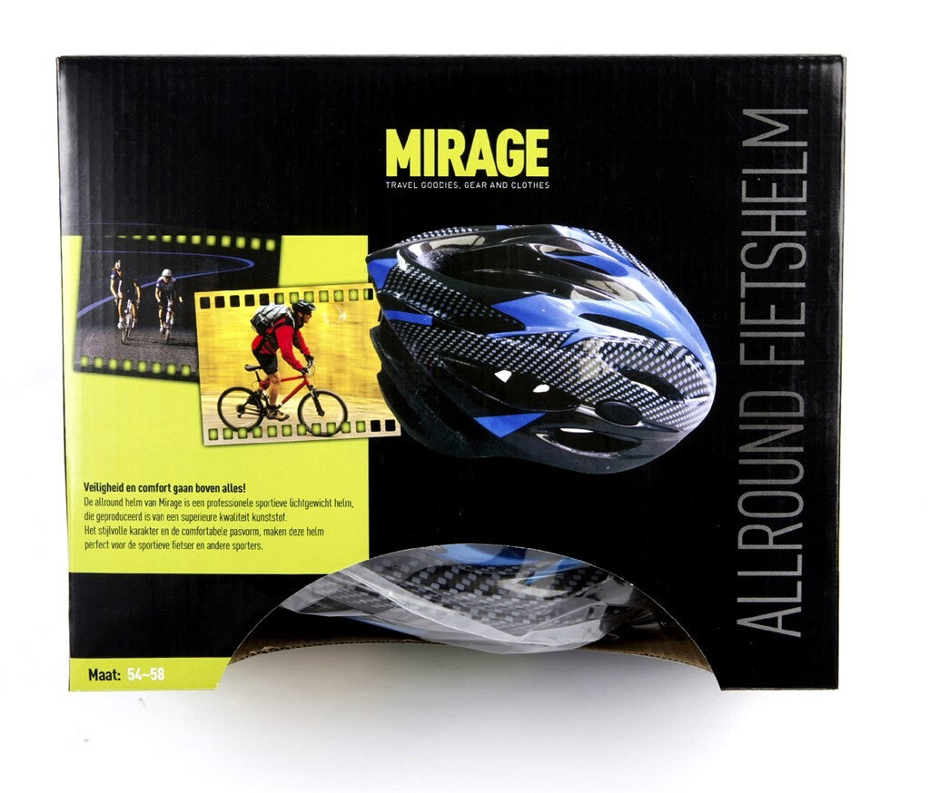 Casco Mirage m 54-58 nero Bluew