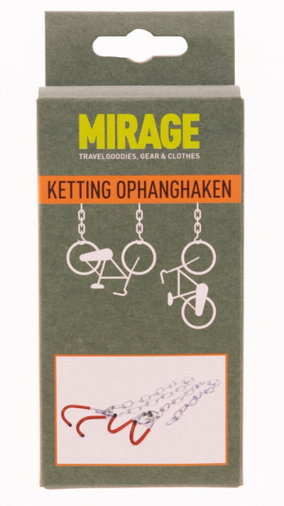 Set ophanghaken met ketting geplastificeerd