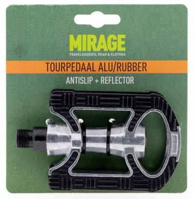 Pedales Mirage Antideslizantes Aluminio Plata