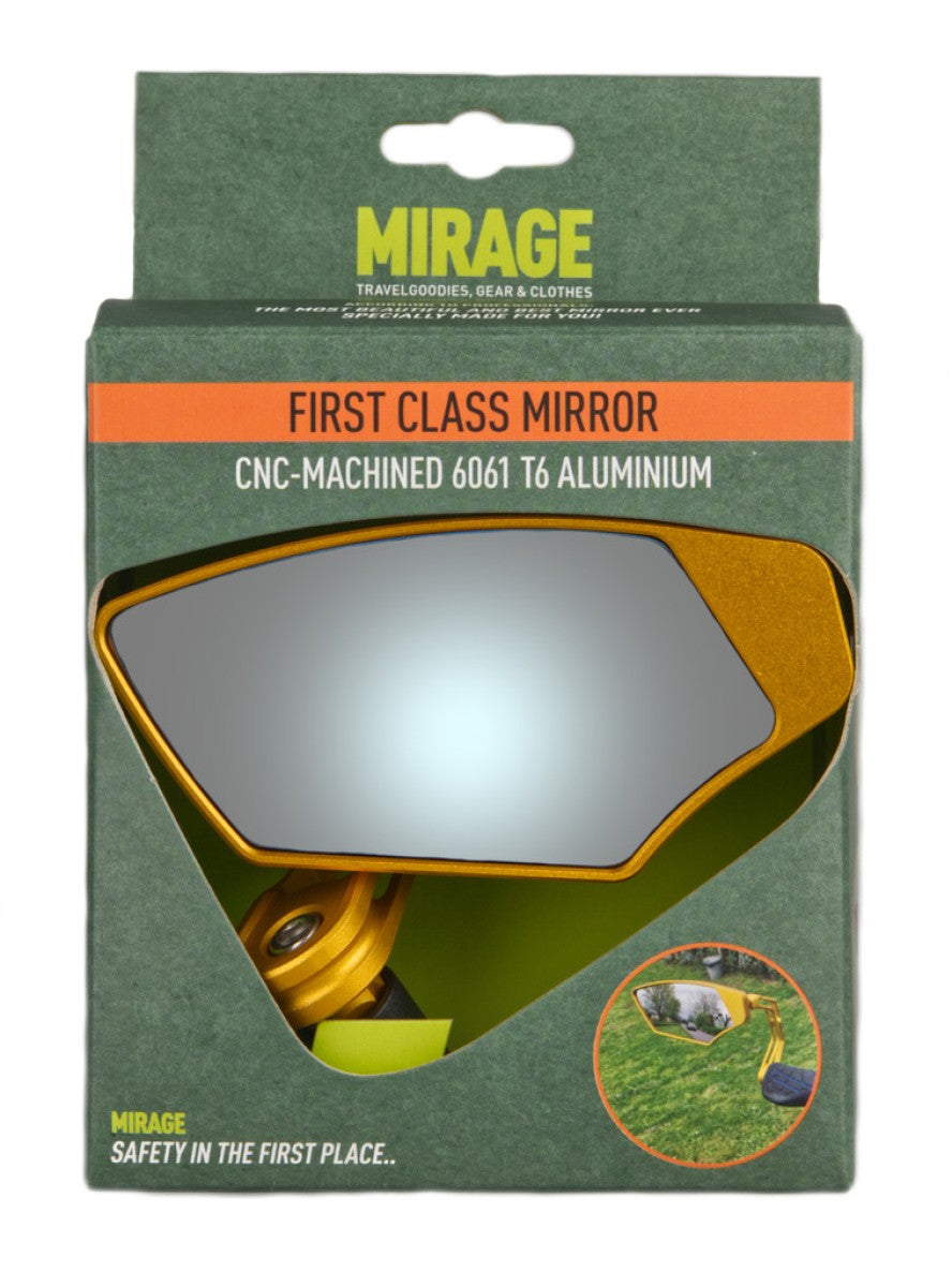Mirage Mirror Bar-end girando doras de vidrio de atenuación de lujo en el menú