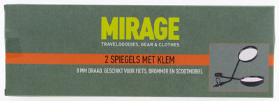 Mirage Mirror Set con Clamp 8 mm Universal