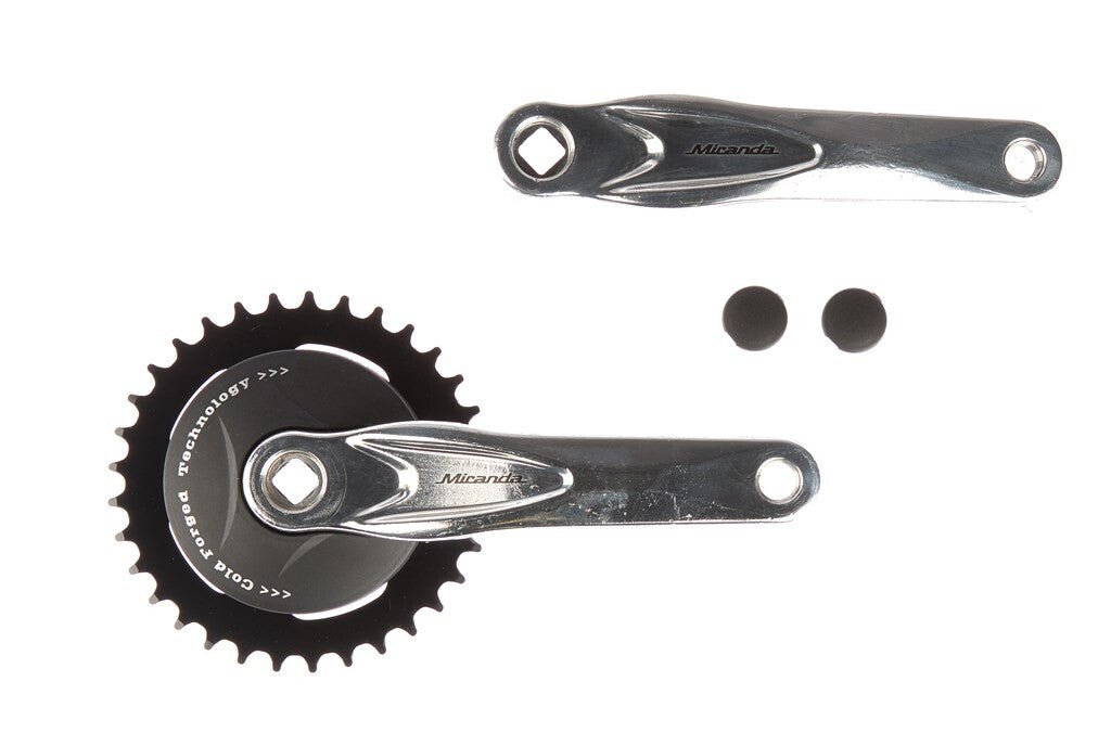 Miranda Alfa 1 Crank Set con disco 95mm 33 dente lucido nero 572333