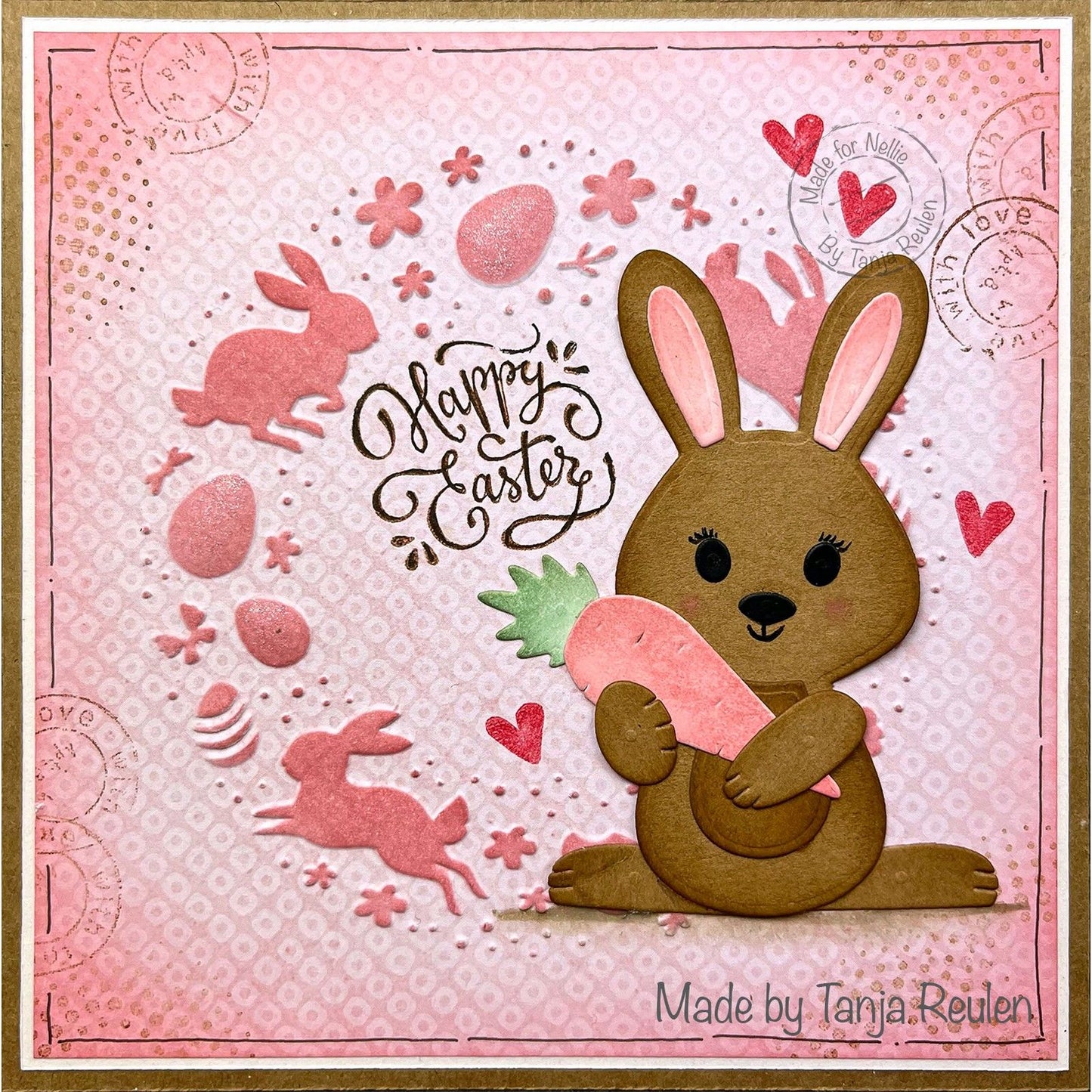 La elección de Nellie • plantilla corona de pascua 15x15cm