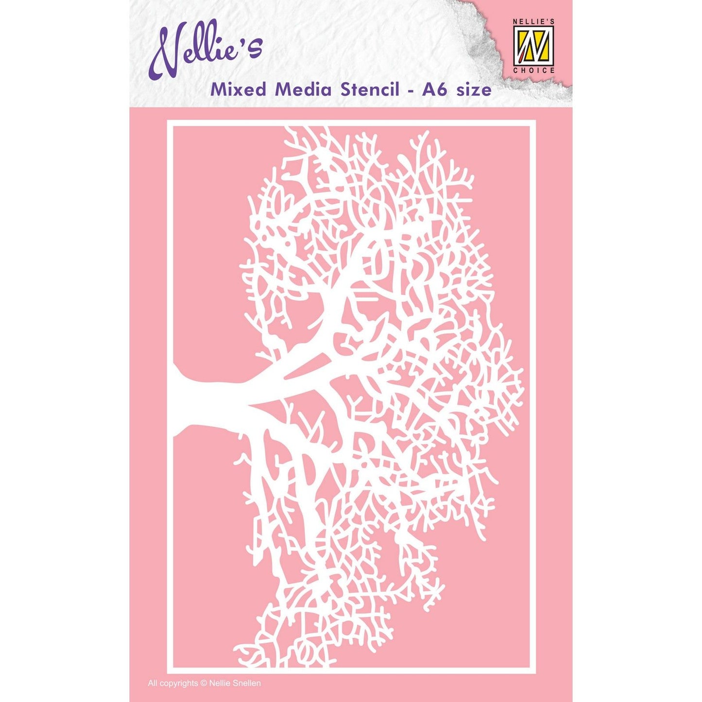 La elección de Nellie • árbol de plantilla de técnicas mixtas a6